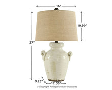 Load image into Gallery viewer, Emelda Ceramic Table Lamp (1/CN)
