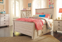 Load image into Gallery viewer, Willowton  Panel Bed With 2 Storage Drawers
