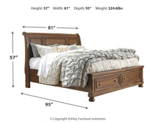 Load image into Gallery viewer, Robbinsdale  Sleigh Bed With Storage
