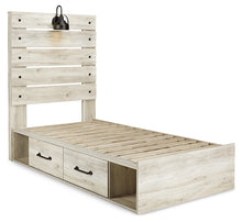 Load image into Gallery viewer, Cambeck  Panel Bed With 2 Storage Drawers
