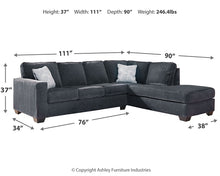 Load image into Gallery viewer, Altari 2-Piece Sleeper Sectional with Chaise
