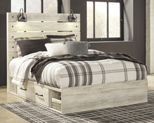 Load image into Gallery viewer, Cambeck  Panel Bed With 2 Storage Drawers
