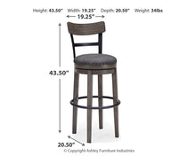 Load image into Gallery viewer, Caitbrook UPH Swivel Barstool (1/CN)
