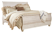 Load image into Gallery viewer, Willowton  Sleigh Bed With Mirrored Dresser
