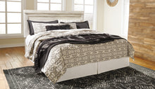 Load image into Gallery viewer, Bellaby  Panel Headboard With Mirrored Dresser And 2 Nightstands
