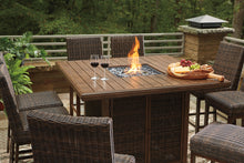 Load image into Gallery viewer, Paradise Trail Outdoor Bar Table and 8 Barstools
