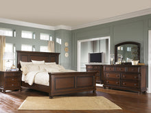 Load image into Gallery viewer, Porter  Panel Bed With Mirrored Dresser
