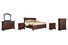 Load image into Gallery viewer, Porter  Sleigh Bed With Mirrored Dresser, Chest And 2 Nightstands
