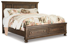 Load image into Gallery viewer, Flynnter  Panel Bed With 2 Storage Drawers With Mirrored Dresser And Chest
