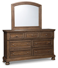 Load image into Gallery viewer, Flynnter  Panel Bed With Mirrored Dresser And 2 Nightstands
