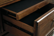 Load image into Gallery viewer, Flynnter  Sleigh Bed With 2 Storage Drawers With Mirrored Dresser
