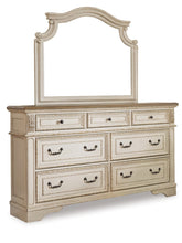 Load image into Gallery viewer, Realyn  Upholstered Panel Bed With Mirrored Dresser And Chest
