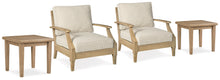 Load image into Gallery viewer, Clare View 2 Outdoor Lounge Chairs with 2 End Tables
