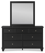 Load image into Gallery viewer, Lanolee Twin Panel Bed with Mirrored Dresser
