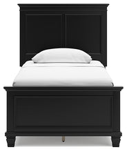 Load image into Gallery viewer, Lanolee Twin Panel Bed with Mirrored Dresser
