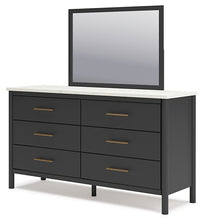 Load image into Gallery viewer, Cadmori Full Upholstered Panel Bed with Mirrored Dresser and Chest
