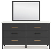 Load image into Gallery viewer, Cadmori Full Upholstered Panel Bed with Mirrored Dresser and Nightstand
