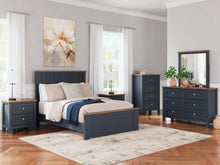 Load image into Gallery viewer, Landocken Full Panel Bed with Mirrored Dresser and 2 Nightstands
