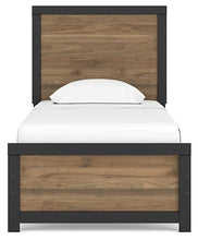 Load image into Gallery viewer, Vertani Twin Panel Bed with Mirrored Dresser, Chest and Nightstand
