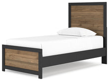 Load image into Gallery viewer, Vertani Twin Panel Bed with Nightstand
