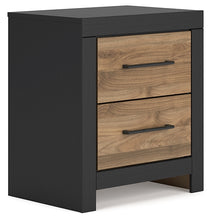 Load image into Gallery viewer, Vertani Twin Panel Bed with Nightstand
