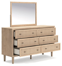 Load image into Gallery viewer, Cielden Full Panel Headboard with Mirrored Dresser
