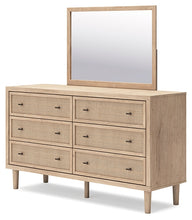 Load image into Gallery viewer, Cielden Full Panel Headboard with Mirrored Dresser
