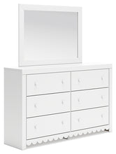 Load image into Gallery viewer, Mollviney Full Panel Headboard with Mirrored Dresser
