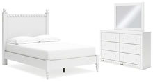 Load image into Gallery viewer, Mollviney Full Panel Bed with Mirrored Dresser
