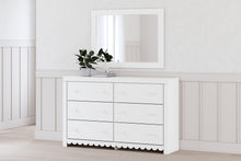 Load image into Gallery viewer, Mollviney Twin Panel Bed with Mirrored Dresser
