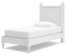 Load image into Gallery viewer, Mollviney Twin Panel Bed with Mirrored Dresser
