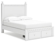 Load image into Gallery viewer, Mollviney Full Panel Storage Bed with Mirrored Dresser
