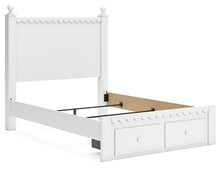 Load image into Gallery viewer, Mollviney Full Panel Storage Bed with Mirrored Dresser
