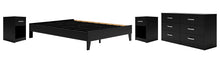 Load image into Gallery viewer, Finch Queen Platform Bed with Dresser and 2 Nightstands
