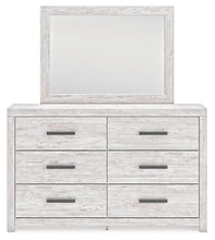 Load image into Gallery viewer, Cayboni Full Panel Bed with Mirrored Dresser and Nightstand
