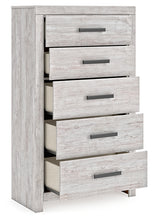 Load image into Gallery viewer, Cayboni Full Panel Bed with Mirrored Dresser, Chest and 2 Nightstands
