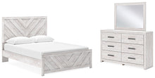 Load image into Gallery viewer, Cayboni Queen Panel Bed with Mirrored Dresser
