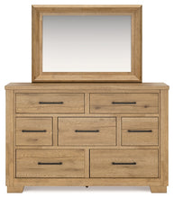 Load image into Gallery viewer, Galliden Queen Panel Bed with Mirrored Dresser, Chest and 2 Nightstands
