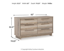 Load image into Gallery viewer, Hasbrick Queen Panel Bed with Dresser
