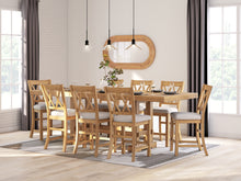 Load image into Gallery viewer, Havonplane Counter Height Dining Table and 8 Barstools
