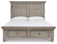Load image into Gallery viewer, Harrastone King Panel Bed with Dresser and Nightstand
