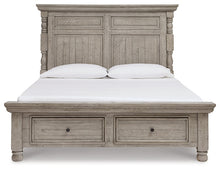 Load image into Gallery viewer, Harrastone California King Panel Bed with Dresser and Nightstand
