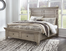 Load image into Gallery viewer, Harrastone California King Panel Bed with Dresser and Nightstand
