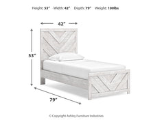 Load image into Gallery viewer, Cayboni Twin Panel Bed with Mirrored Dresser
