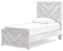 Load image into Gallery viewer, Cayboni Twin Panel Bed with Mirrored Dresser and Nightstand
