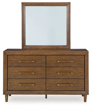 Load image into Gallery viewer, Lyncott King Upholstered Bed with Mirrored Dresser
