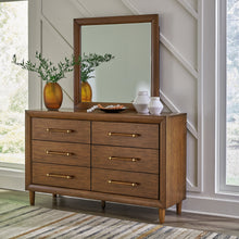 Load image into Gallery viewer, Lyncott King Upholstered Bed with Mirrored Dresser
