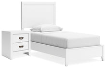 Load image into Gallery viewer, Binterglen Twin Panel Bed with Nightstand
