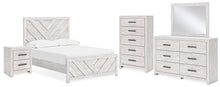 Load image into Gallery viewer, Cayboni Full Panel Bed with Mirrored Dresser, Chest and Nightstand
