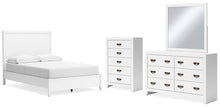 Load image into Gallery viewer, Binterglen Full Panel Bed with Mirrored Dresser and Chest
